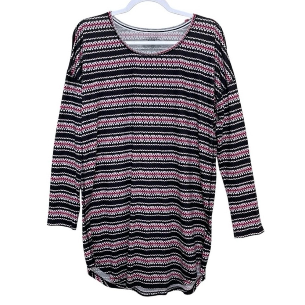 Victoria's Secret Sleep Shirt Lightweight Loungewear Multicolor Striped Size M